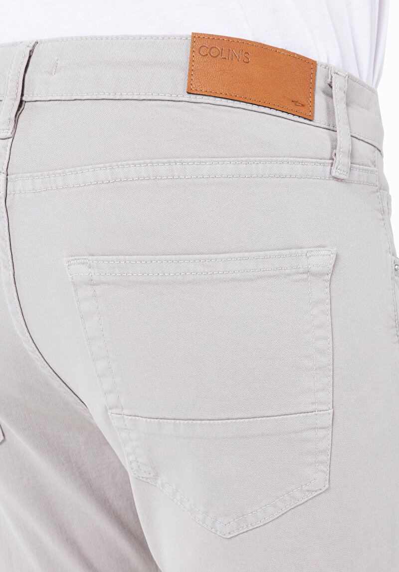 Straight Fit Düşük Bel Düz Paça Erkek Taş Düğmeli Pantolon