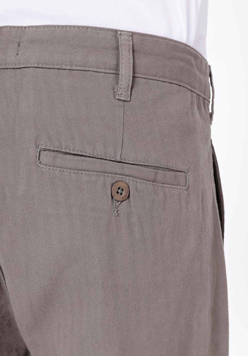 Wıde Fit Orta Bel Düz Paça Erkek Koyu Mavi  Pantolon