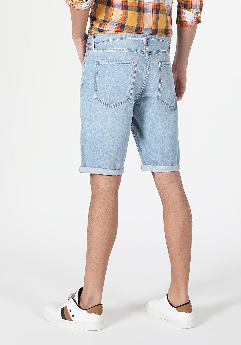 Regular Fit Orta Bel  Erkek Denim Jean Şort Cl1059958