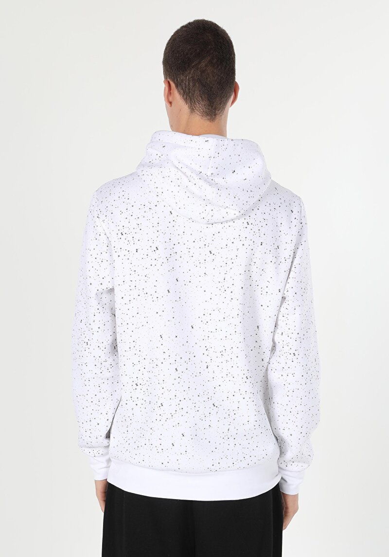 Beyaz Erkek Sweatshirt