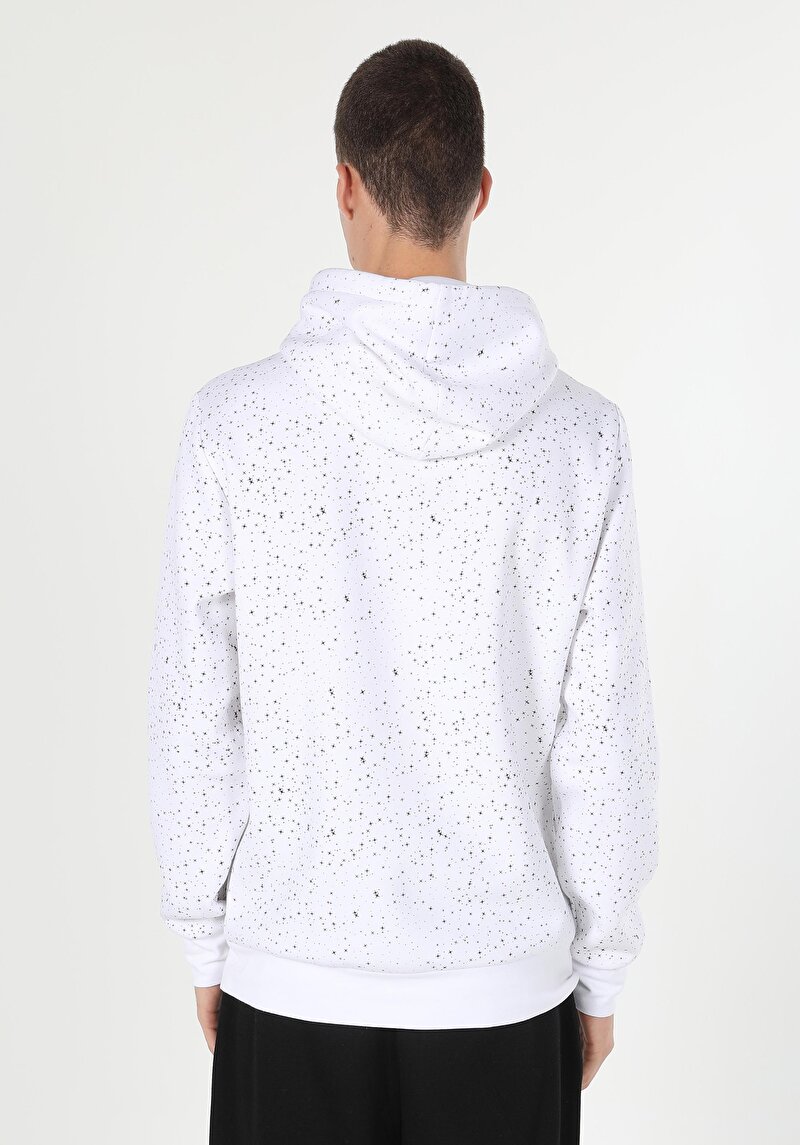 Beyaz Erkek Sweatshirt