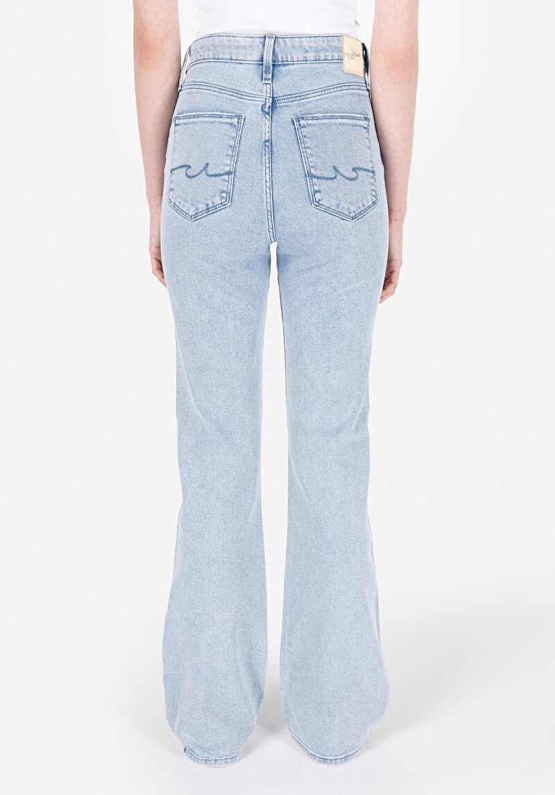 Regular Fit Kadın İndigo Jean Pantolon