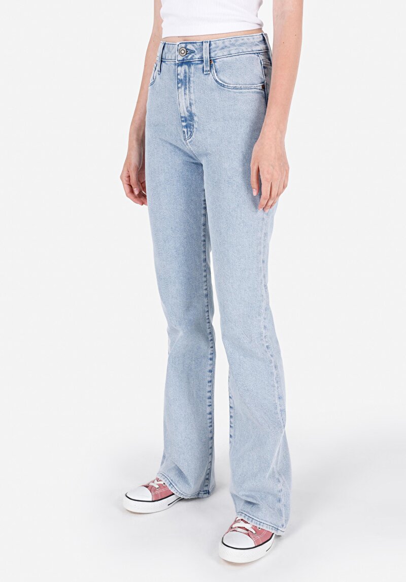 Regular Fit Kadın İndigo Jean Pantolon