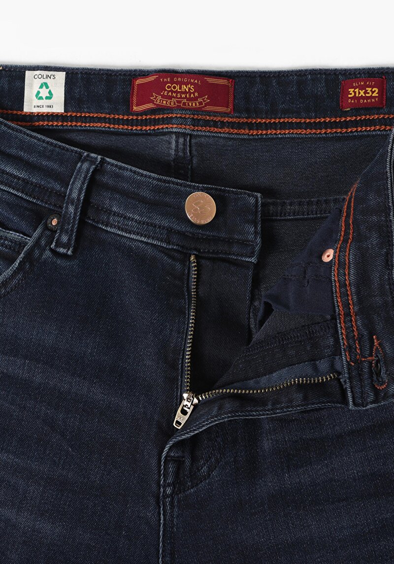 Slim Fit Düşük Bel Dar Paça Erkek Denim Jean Pantolon