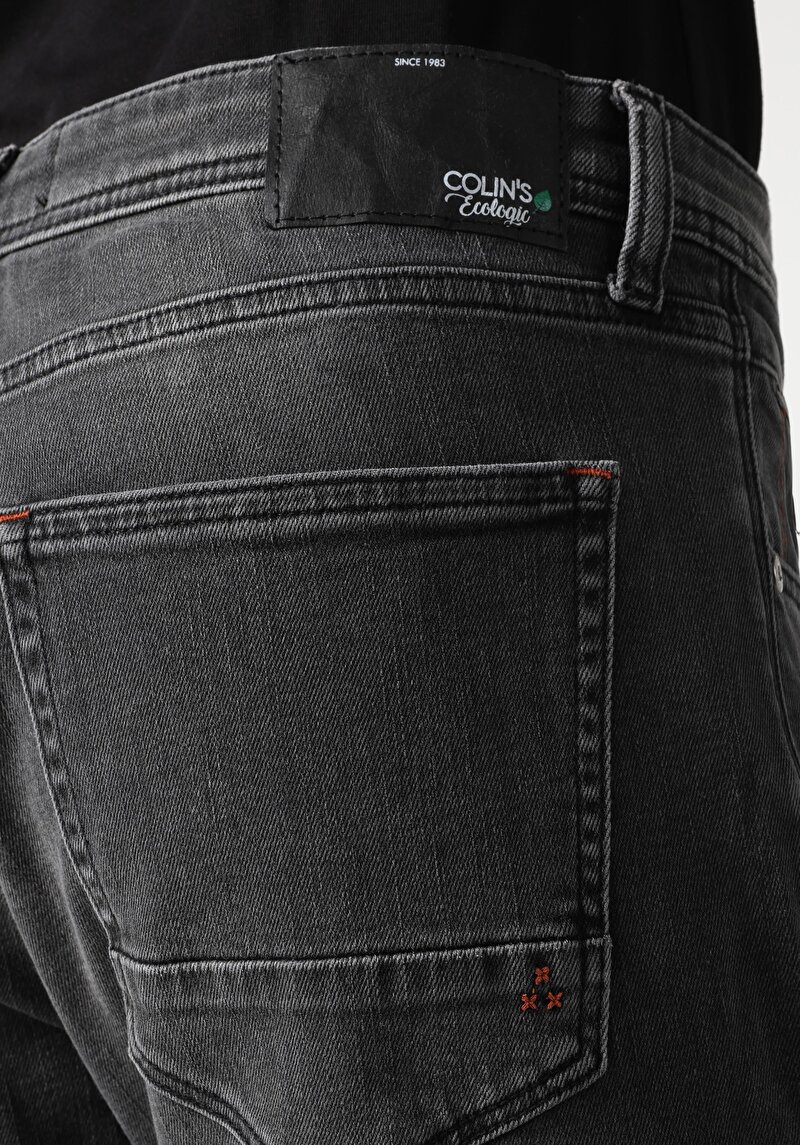 Straight Fit Düşük Bel Düz Paça Erkek İndigo Jean Pantolon