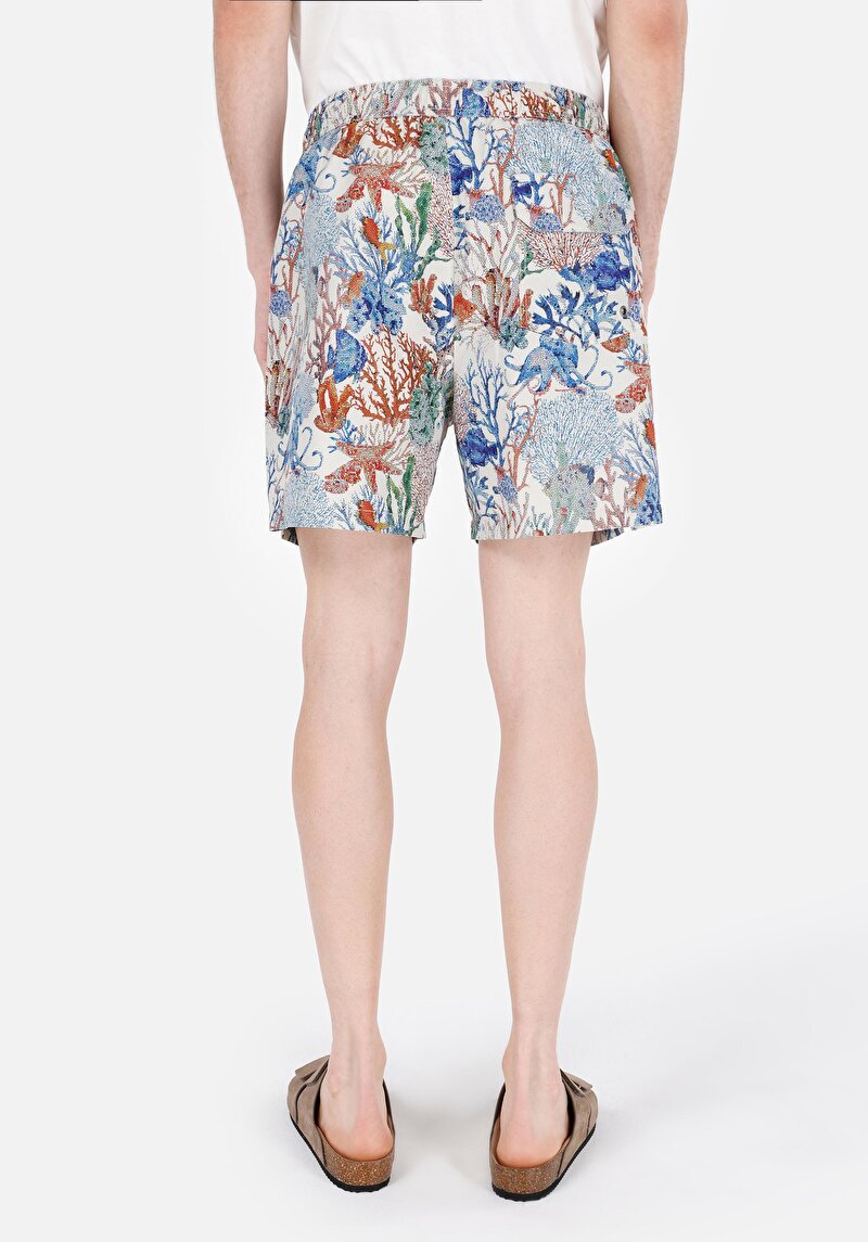 Regular Fit Erkek Bej Deniz Şortu