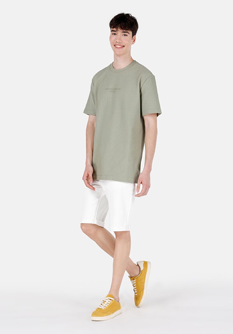 Straight Fit Düşük Bel Erkek Lacivert Jean Şort