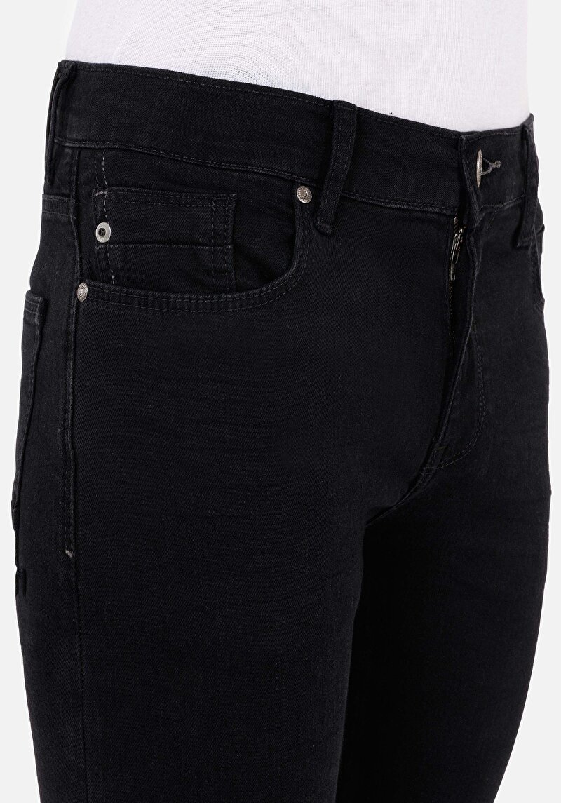 Skinny Fit Düşük Bel Dar Paça Erkek Lacivert Jean Pantolon