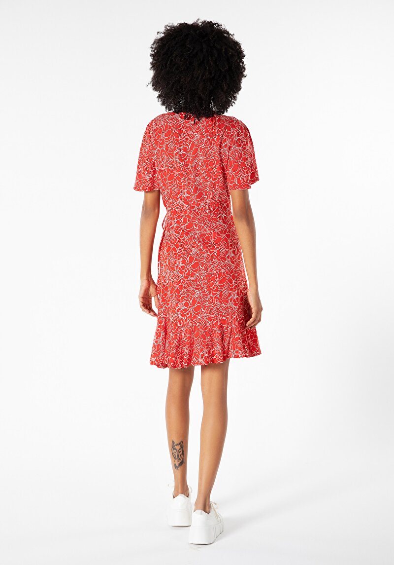 Slim Fit Kadın Kirmizi Elbise