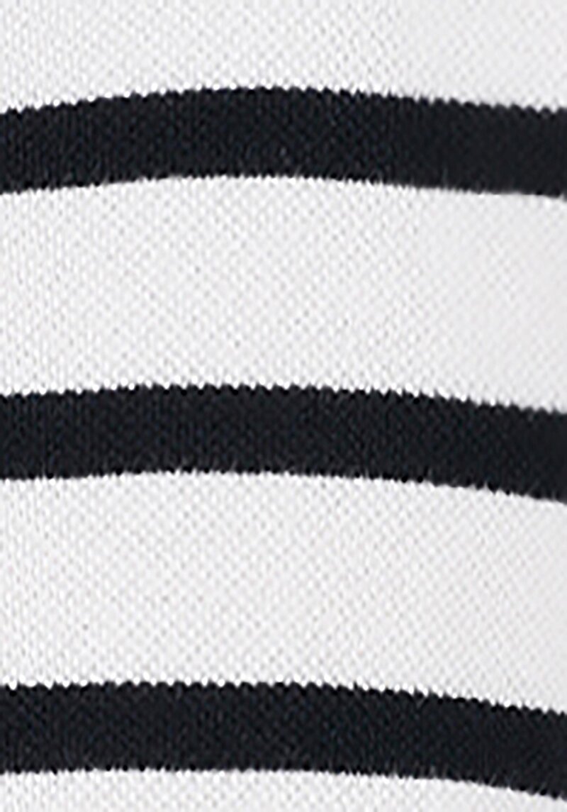 Regular Fit Polo Yaka Çizgili Erkek Beyaz Kısa Kol Tişört