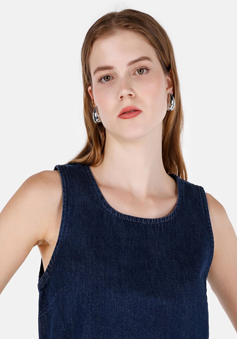 Slim Fit Kadın Denim Gömlek