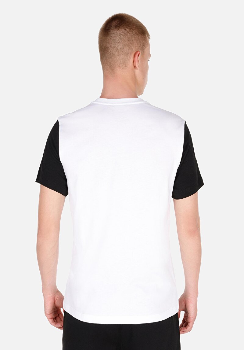 Regular Fit Yuvarlak Yaka Erkek Beyaz Kısa Kol Tişört
