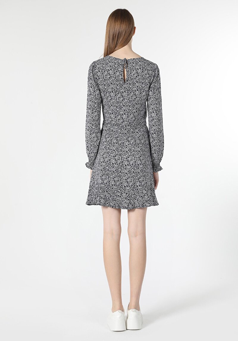 Slim Fit Kadın Lacivert Elbise