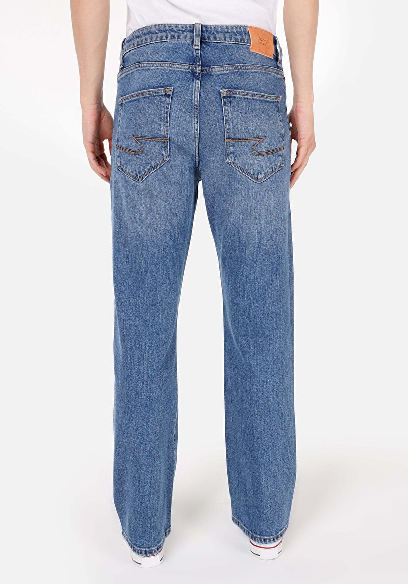 Bootcut Orta Bel Bootcut Erkek Denim Jean Pantolon