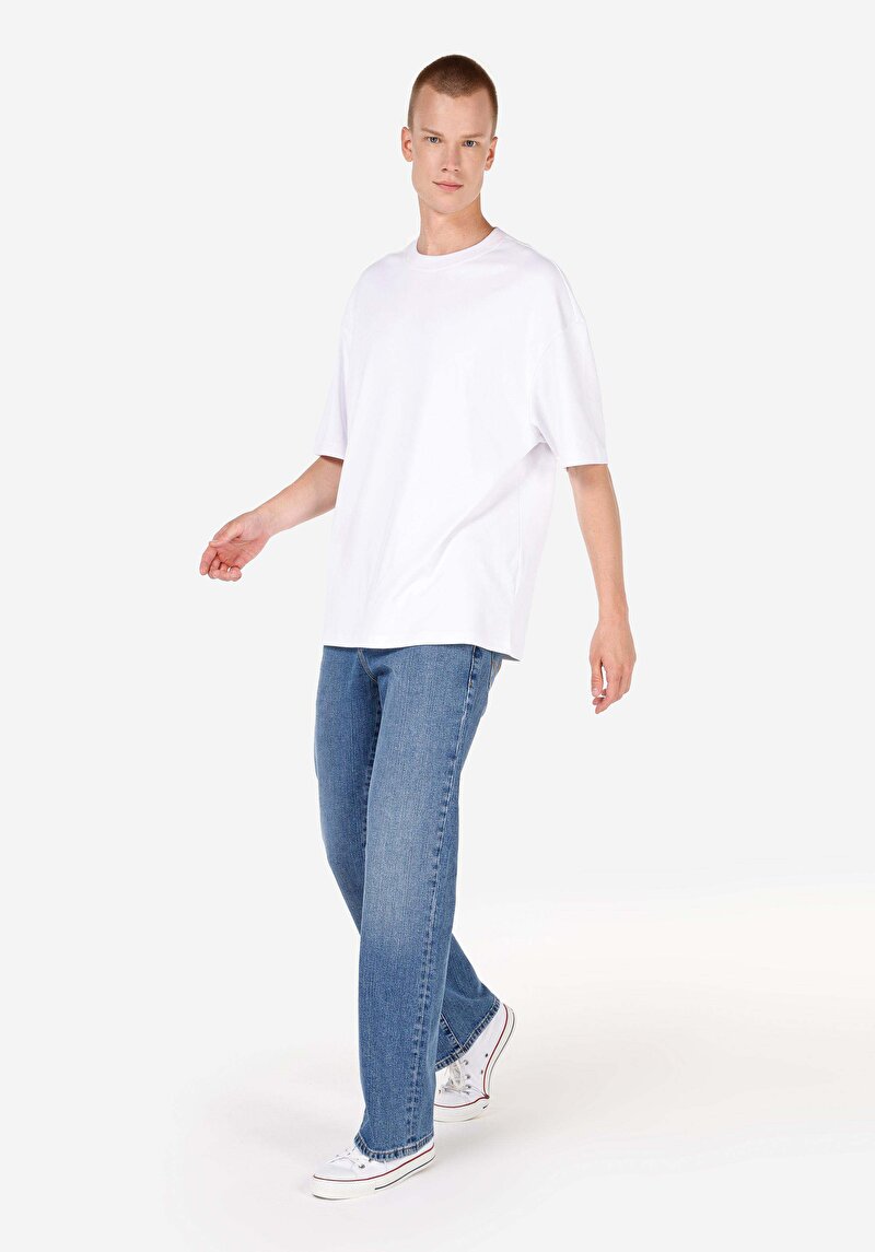 Bootcut Orta Bel Bootcut Erkek Denim Jean Pantolon