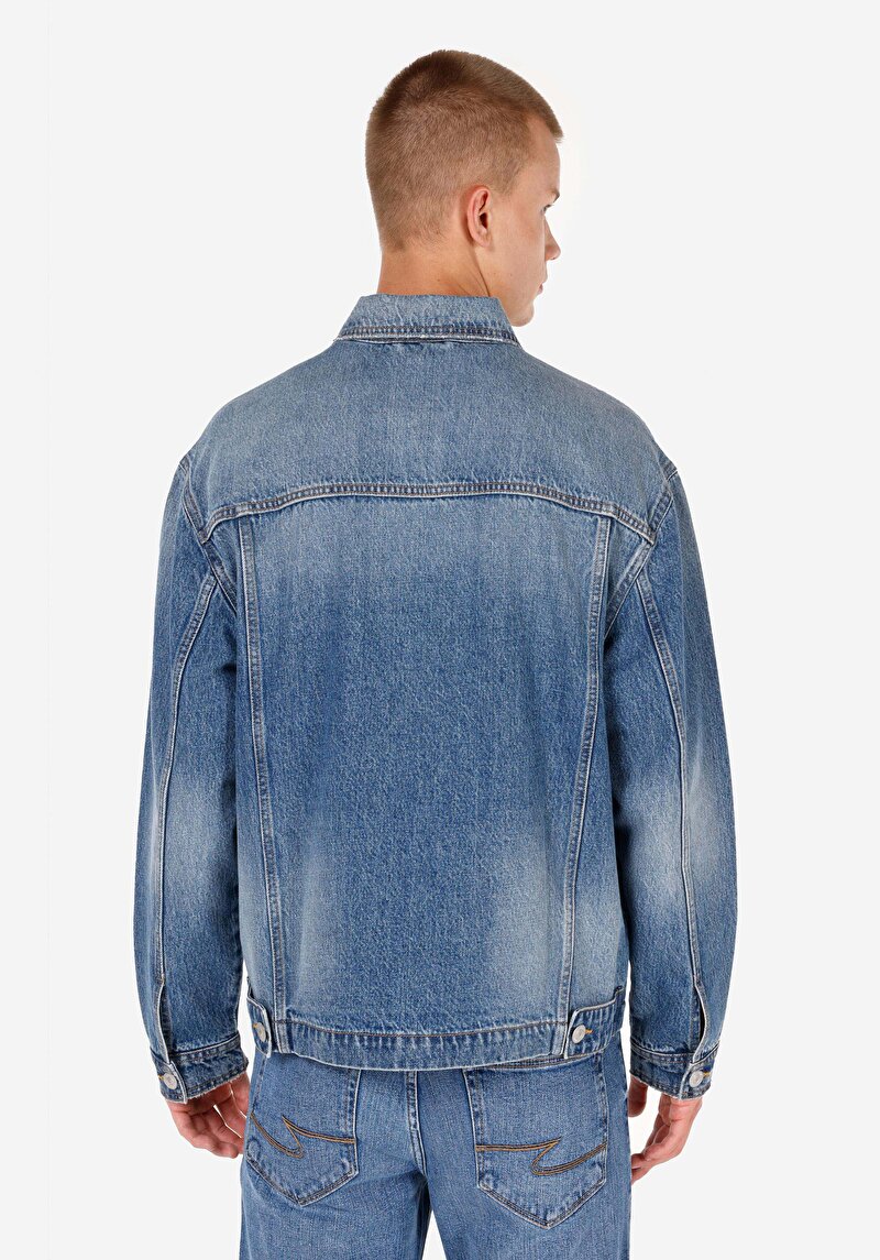 Regular Fit Düğmeli Astarsız Erkek Açik Mavi Ceket