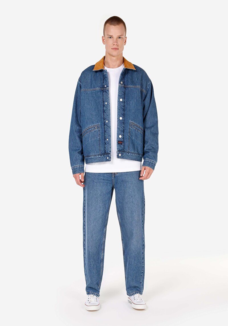 Regular Fit Erkek Mavi Ceket