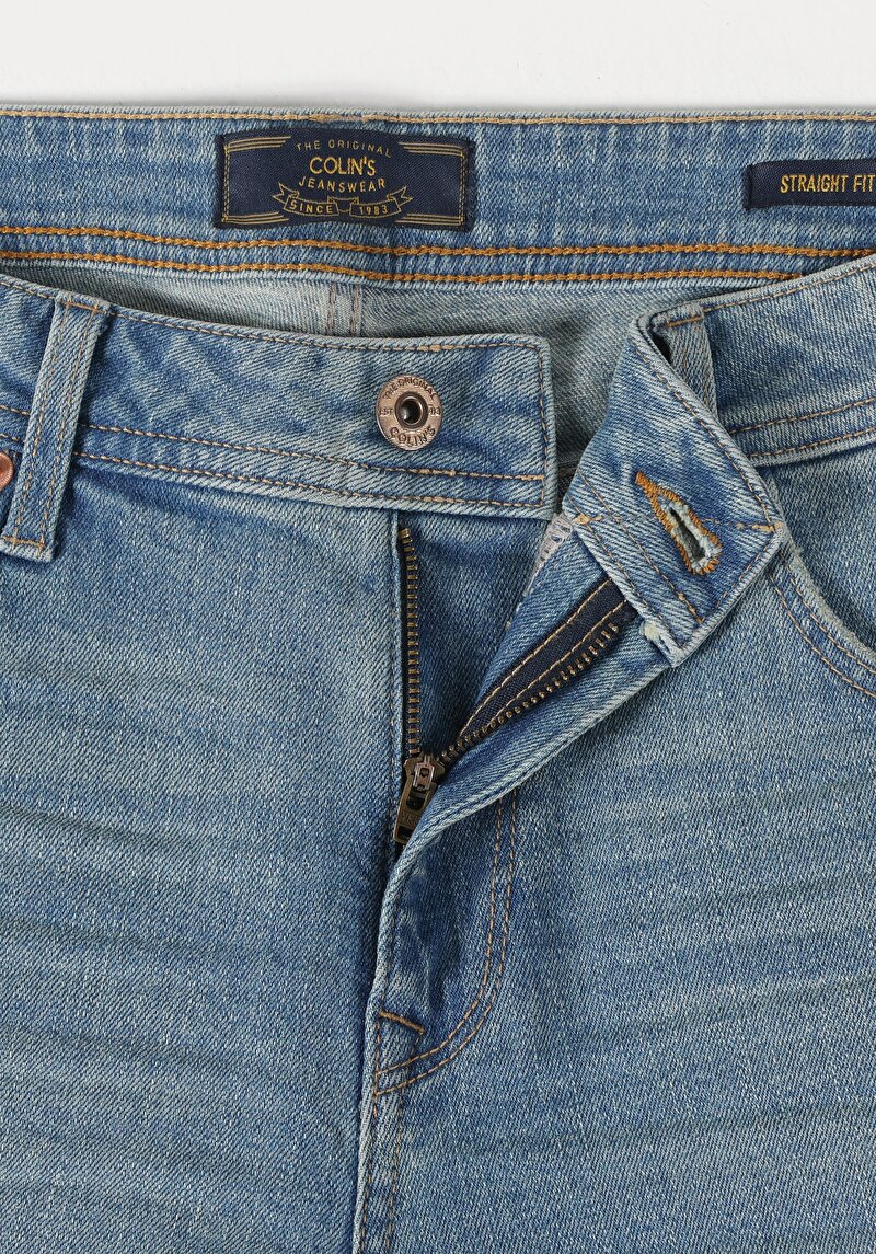 Straight Fit Düşük Bel  Erkek Denim Jean Şort