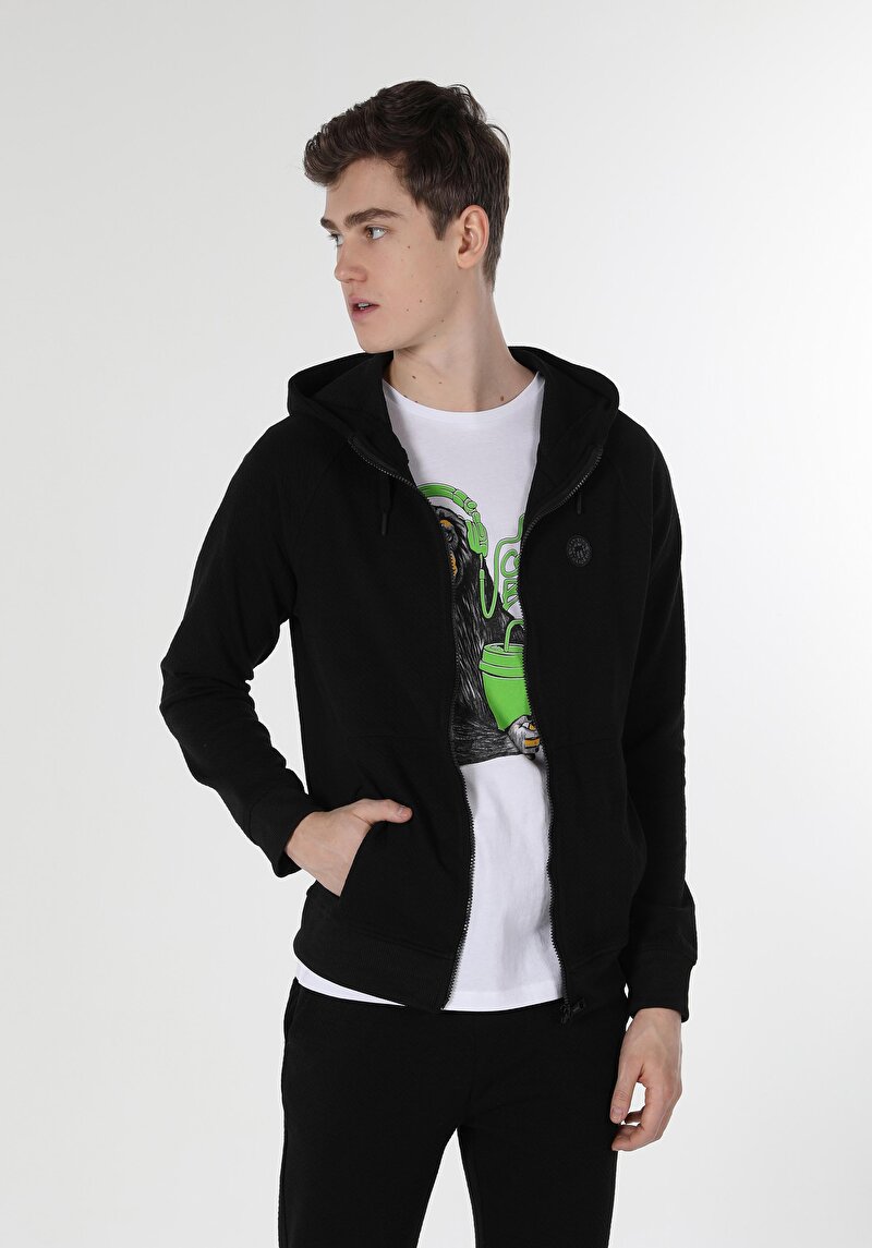 Slim Fit Erkek Siyah Ceket