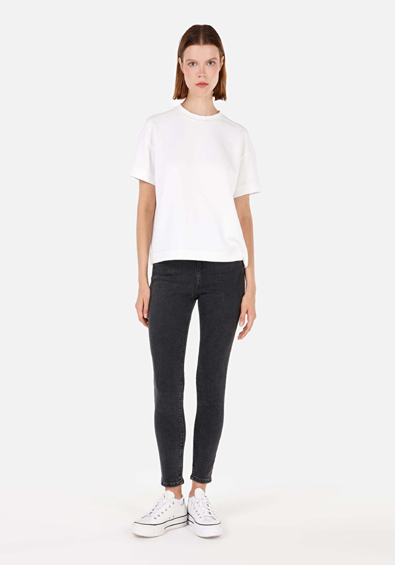 Skinny Fit Kadın Koyu İndigo Jean Pantolon