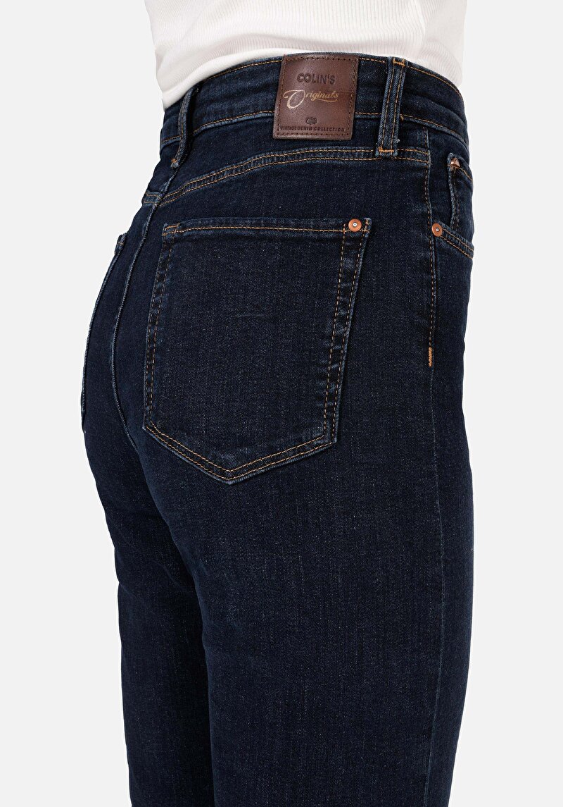 Regular Fit   Kadın İndigo Jean Pantolon