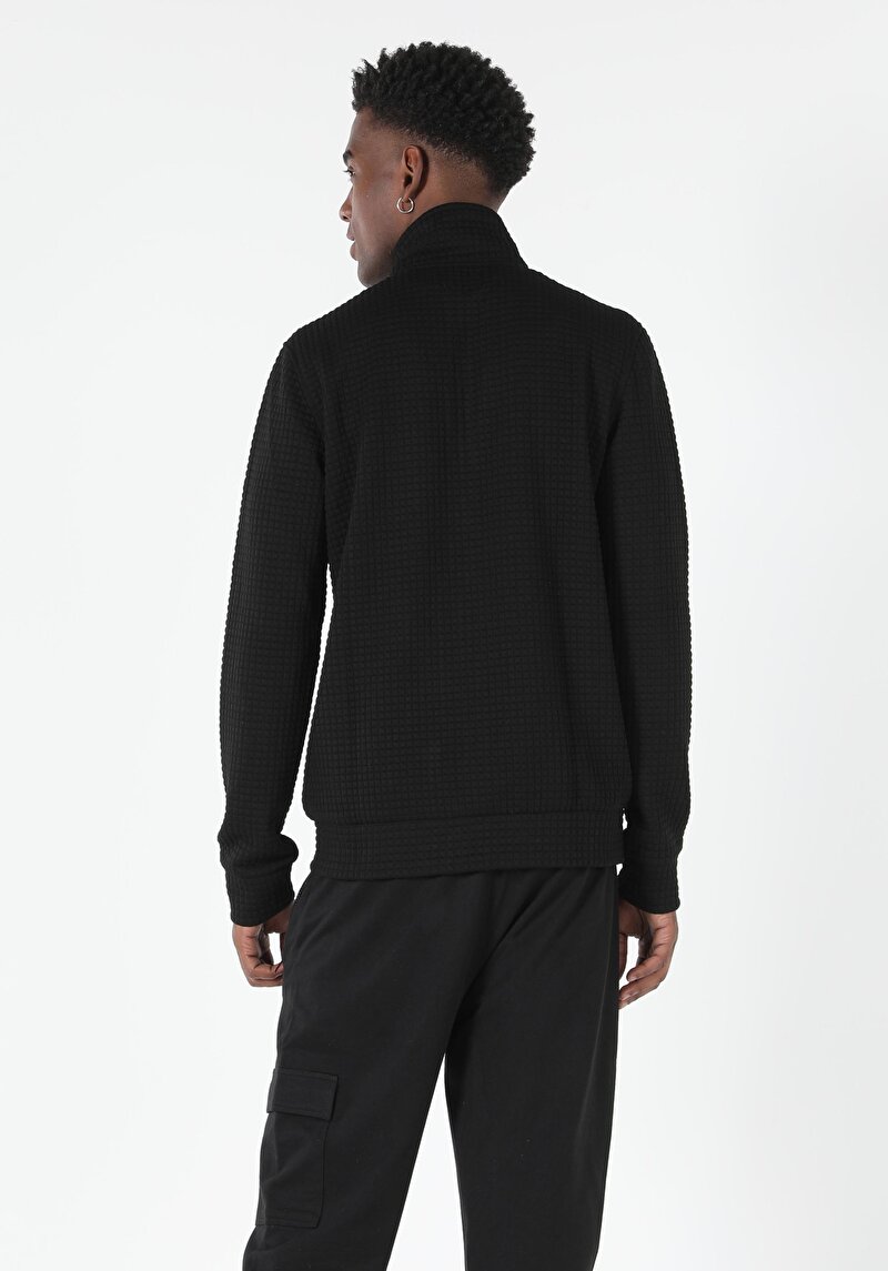 Slim Fit Erkek Siyah Ceket