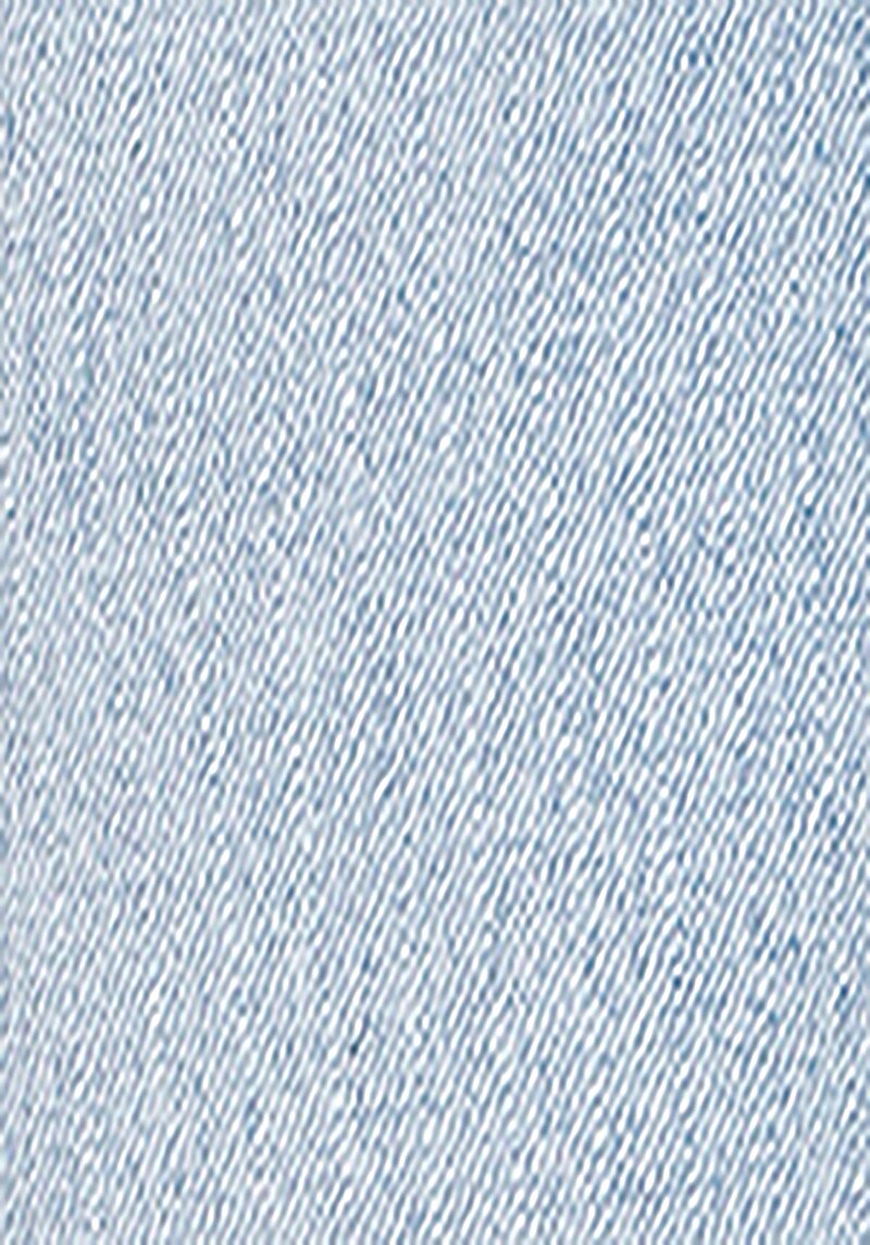 Regular Fit Yüksek Bel Yırtık Detaylı Kadın Bleach Indigo Denim Jean Şort