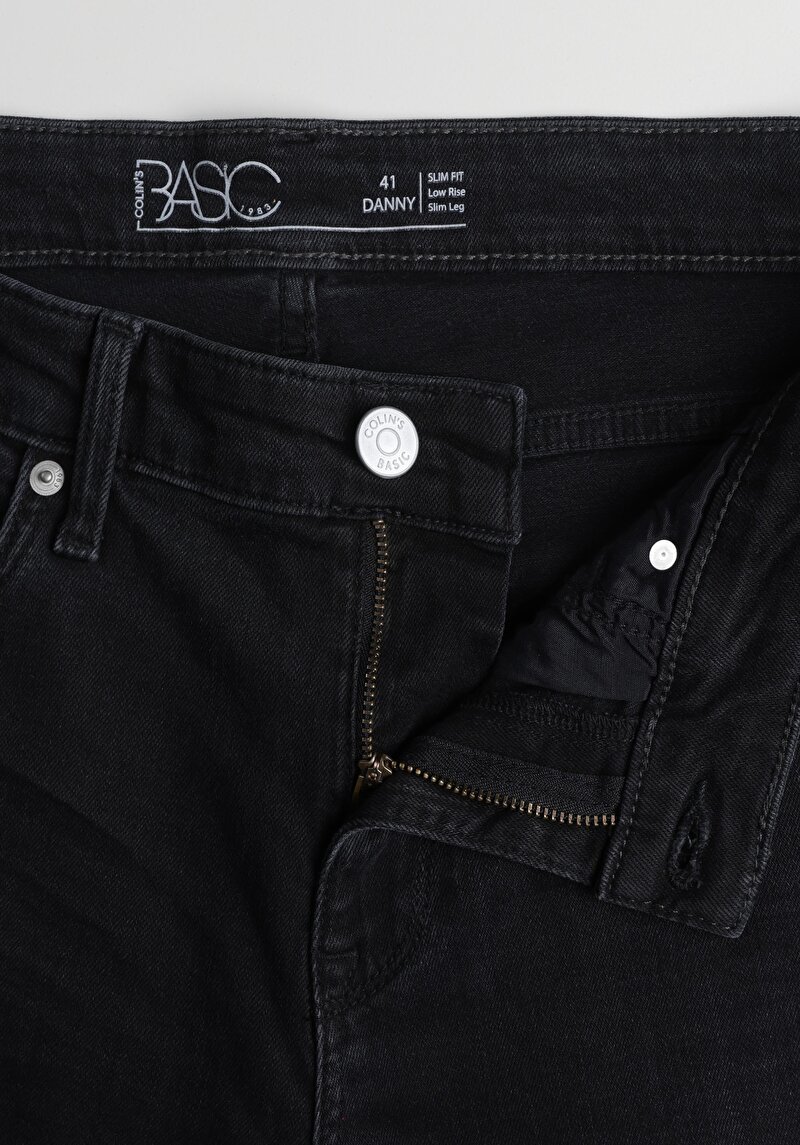 Slim Fit Düşük Bel Dar Paça Erkek Denim Jean Pantolon