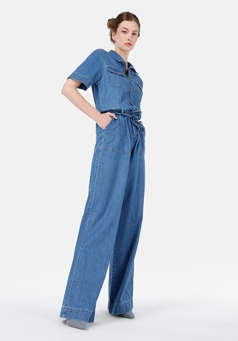 Regular Fit Kadın İndigo Jean Tulum