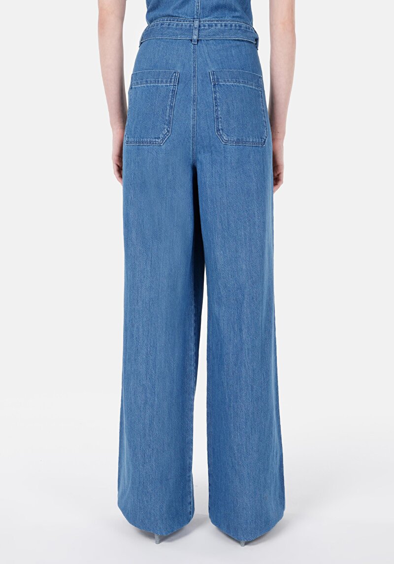 Regular Fit Kadın İndigo Jean Tulum