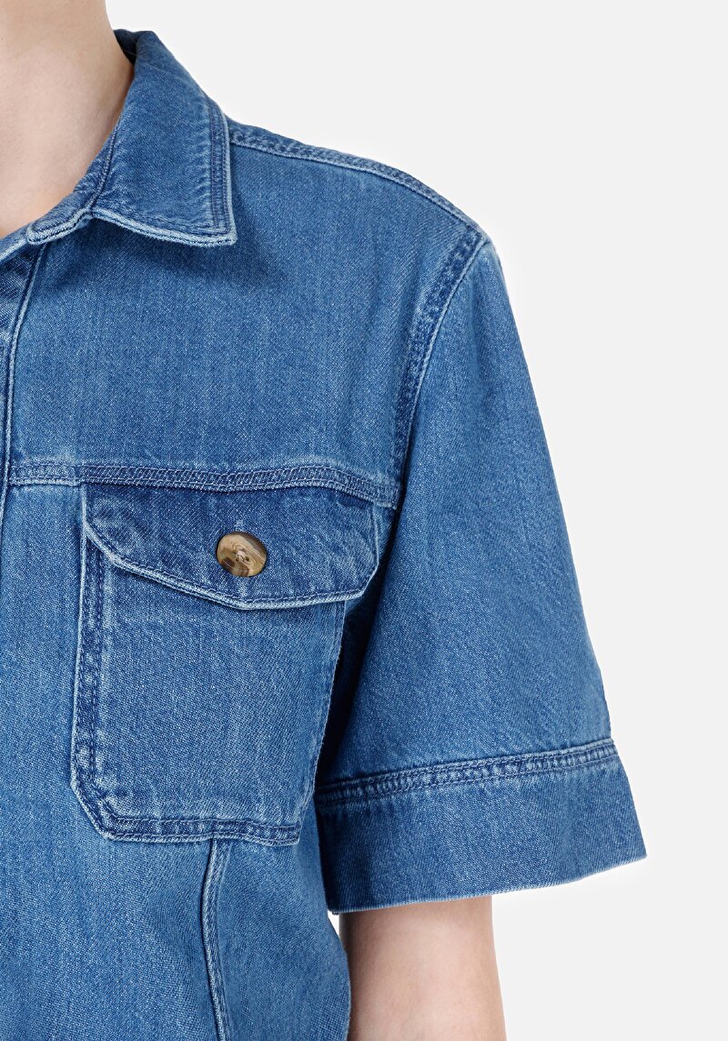 Regular Fit Kadın İndigo Jean Tulum