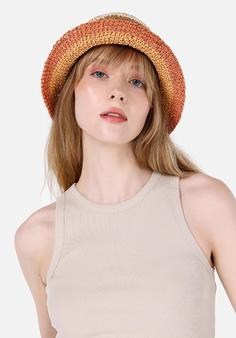 Slim Fit Kadın Bej Atlet