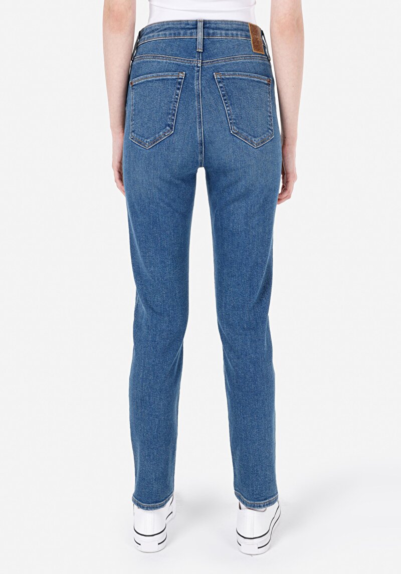 Slim Fit Kadın Lacivert Jean Pantolon