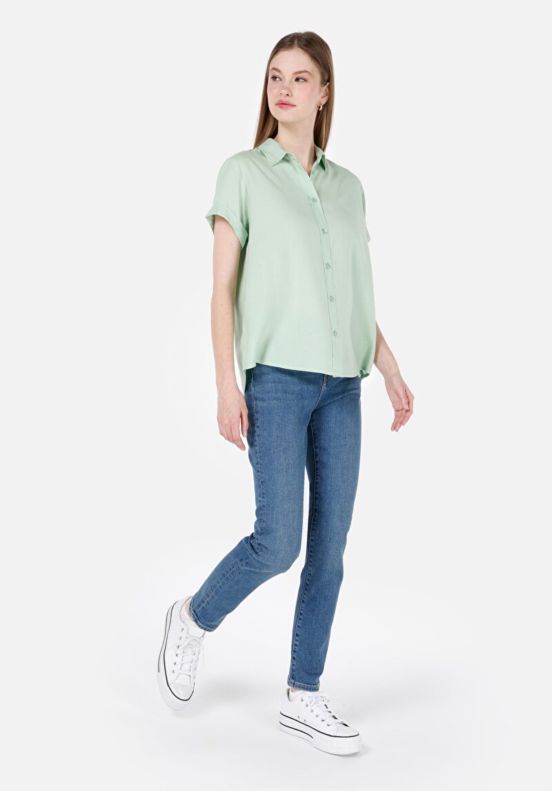 Slim Fit Kadın Lacivert Jean Pantolon