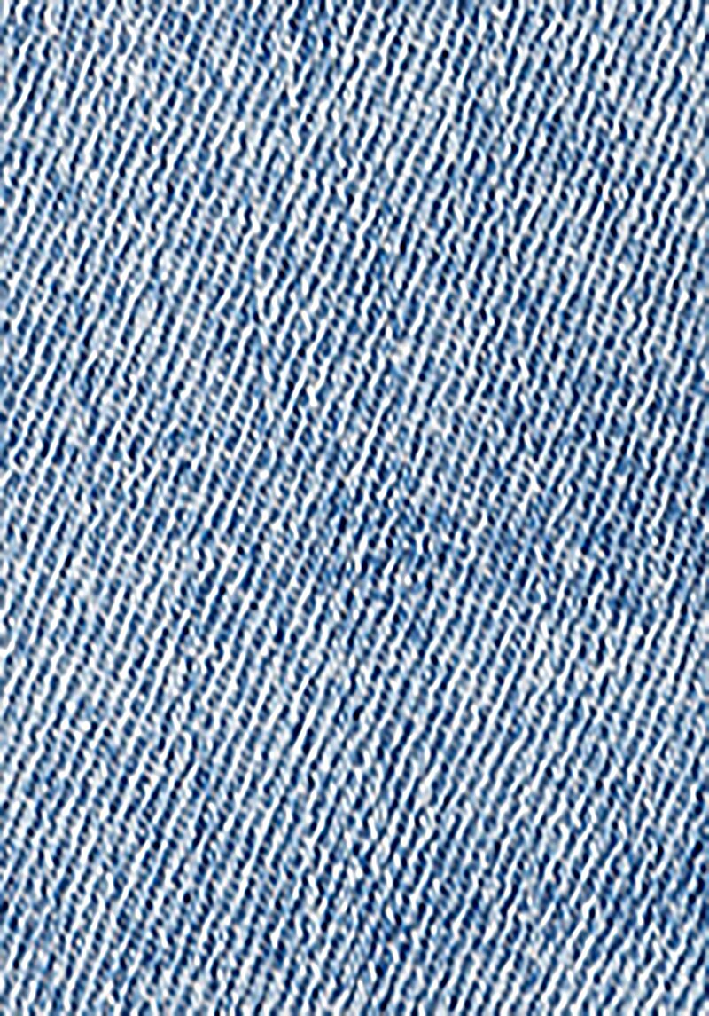 Straight Fit Yüksek Bel Tam Boy Paça Kadın İndigo Jean Pantolon