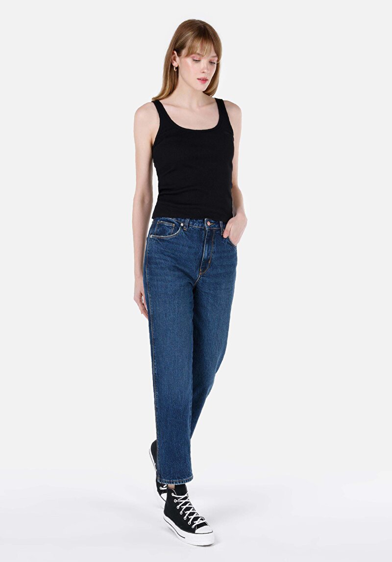 Slim Fit   Kadın Siyah Atlet