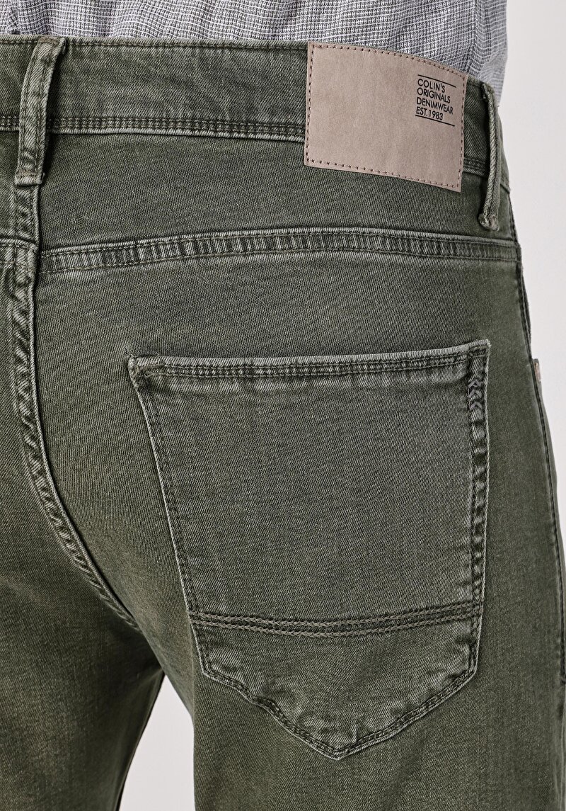 Straight Fit Düşük Bel Düz Paça Erkek İndigo Jean Pantolon