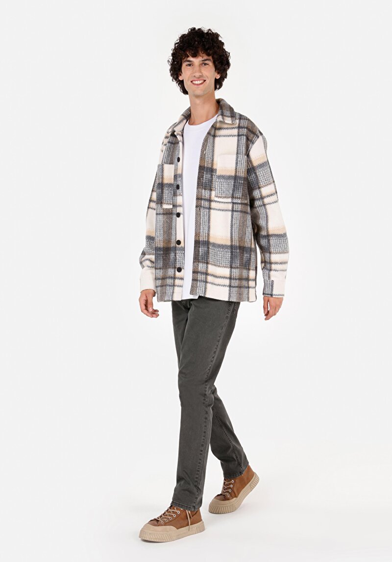 Comfort Fit Erkek Bej Ceket