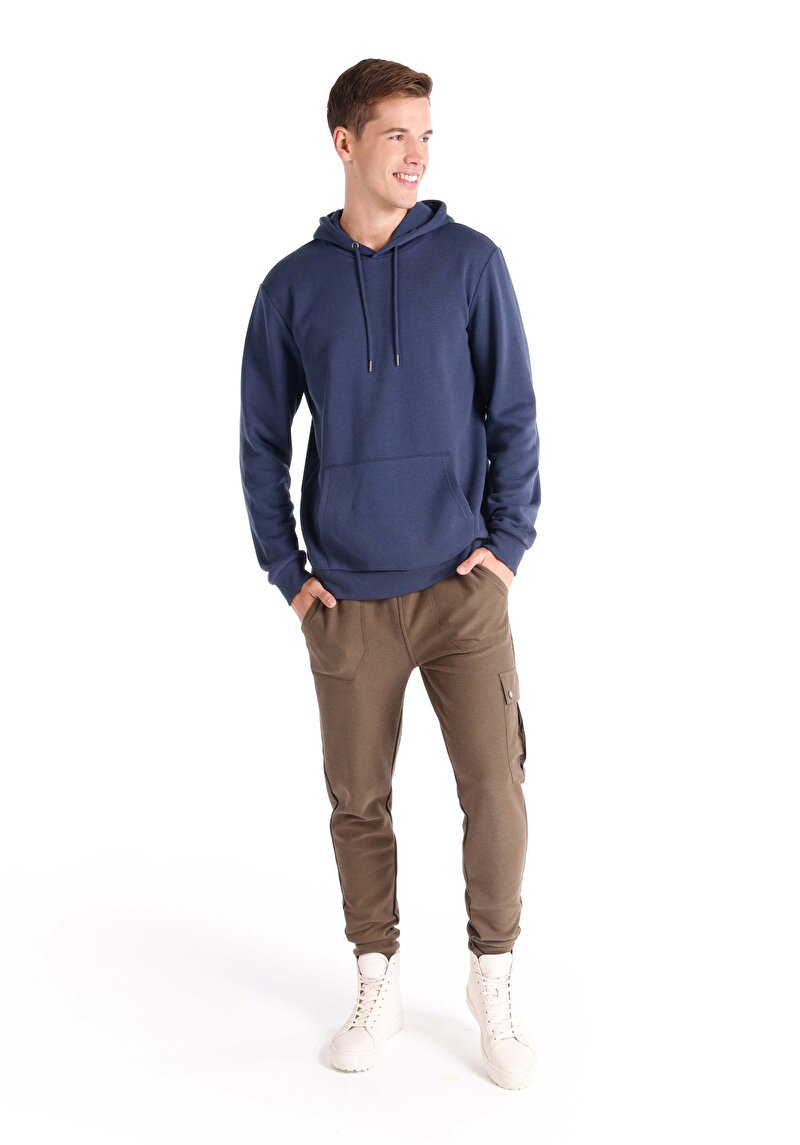 Regular Fit Erkek Lacivert Sweatshirt
