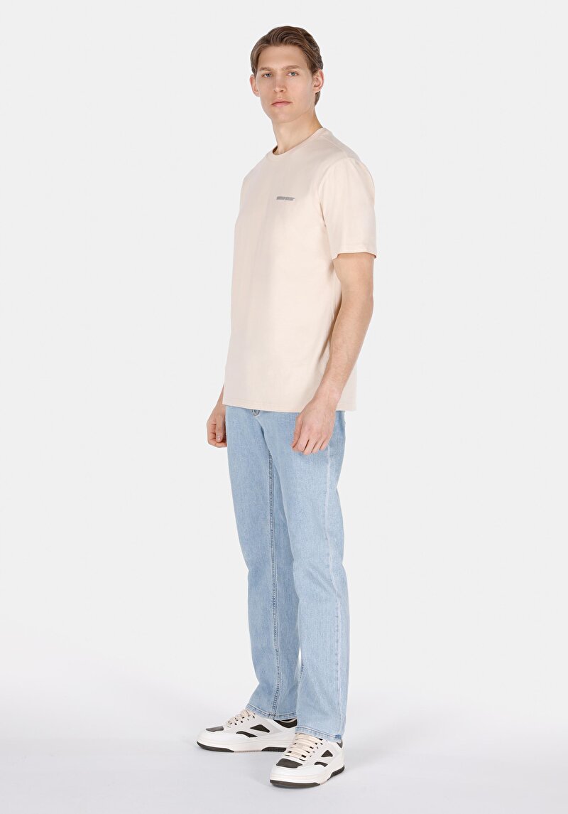 Regular Fit Orta Bel Düz Paça Erkek İndigo Ecologic Jean Pantolon