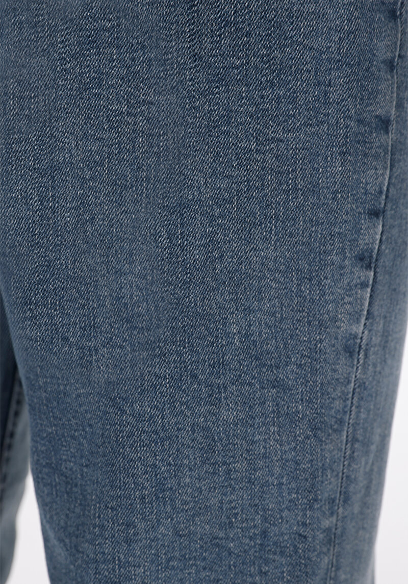 Straight Fit Düşük Bel Düz Paça Erkek İndigo Jean Pantolon