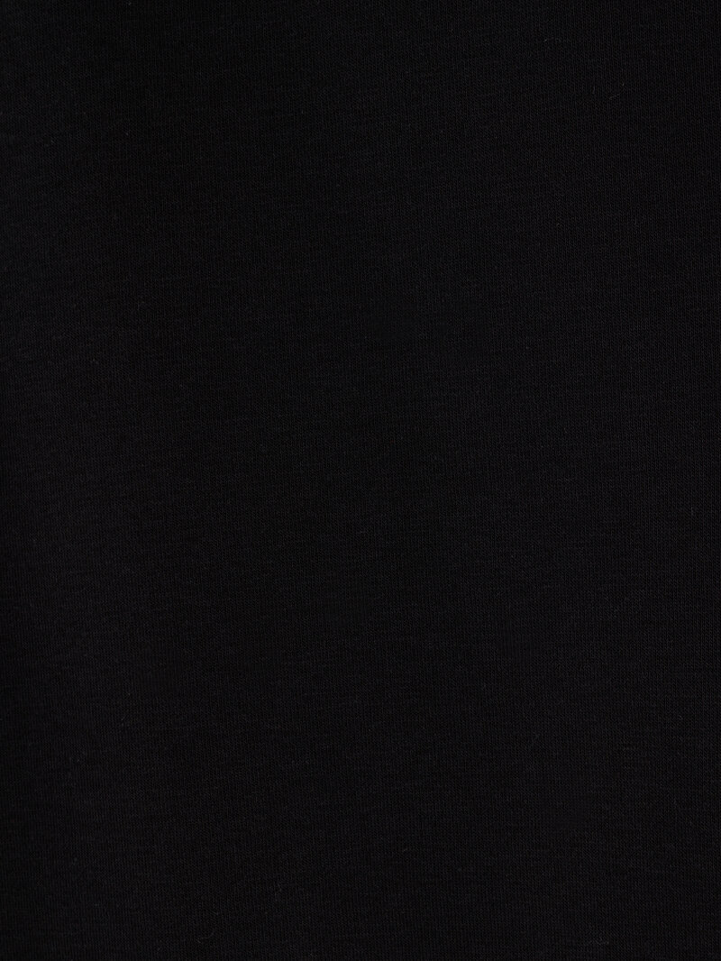 Comfort Fit Kapüşonlu Baskılı Kadın Siyah Sweatshirt