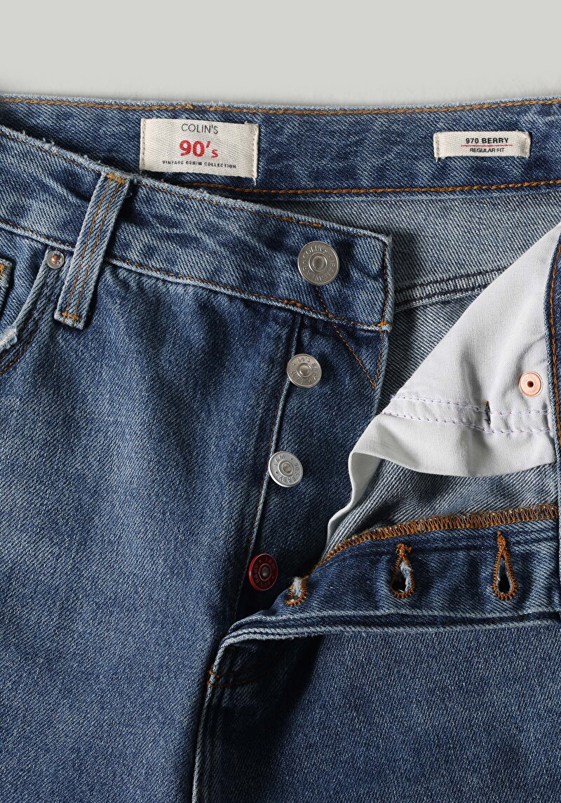 Regular Fit   Kadın Gri Jean Pantolon