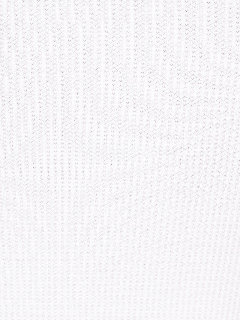 Slim Fit Dik Yaka Örme Düz Kadın Beyaz Uzun Kol Tişört