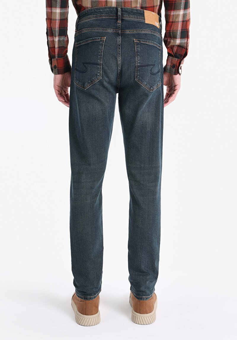 067 Jack Regular Fit Orta Bel Daralan Paça Erkek Kahverengi Jean Pantolon Cl1062420