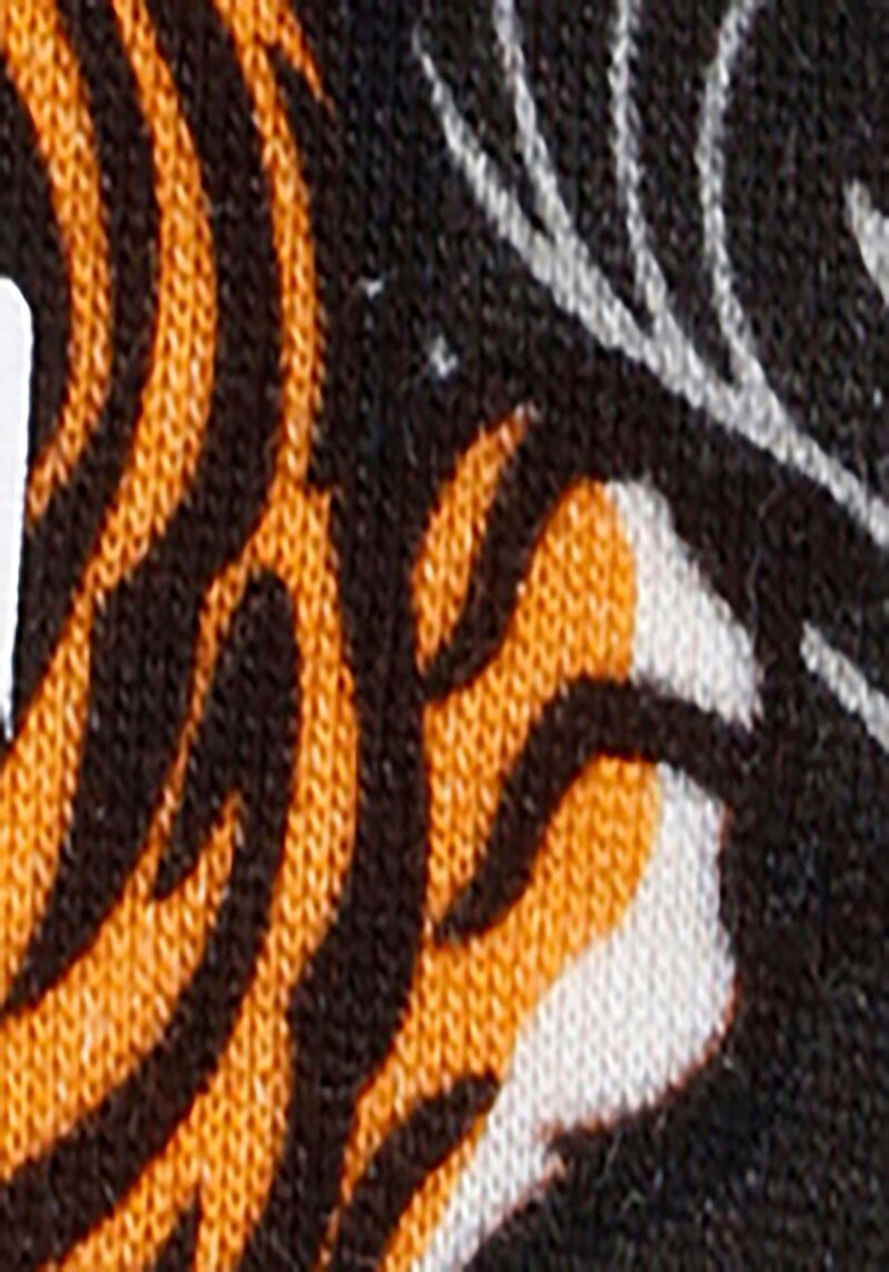 Regular Fit Yuvarlak Yaka Pamuklu Baskılı Erkek Siyah Kısa Kol Tişört