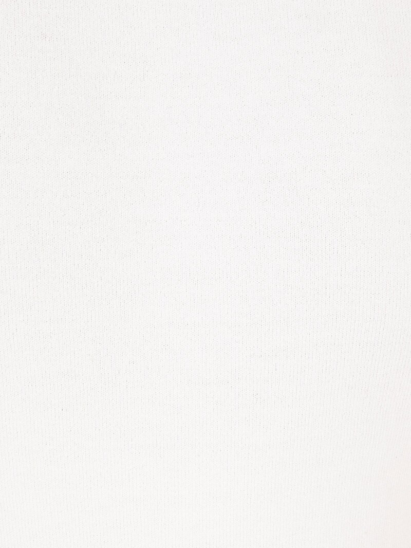 Slim Fit Balıkçı Yaka  Kadın Beyaz Kazak