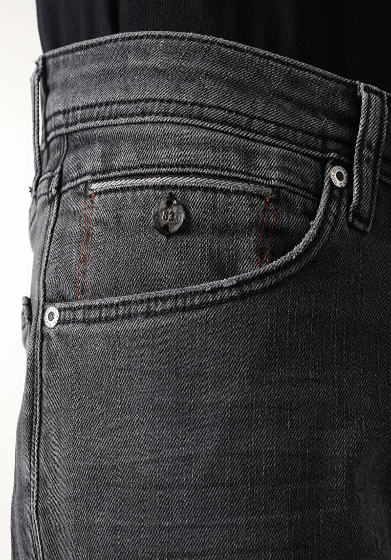 067 Jack Regular Fit Orta Bel Daralan Paça Erkek Siyah Jean Pantolon Cl1063566