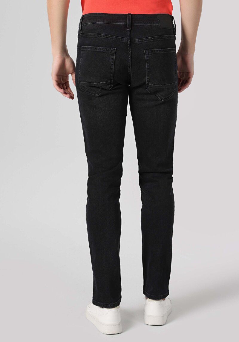 Straight Fit Düşük Bel Düz Paça Erkek Denim Jean Pantolon