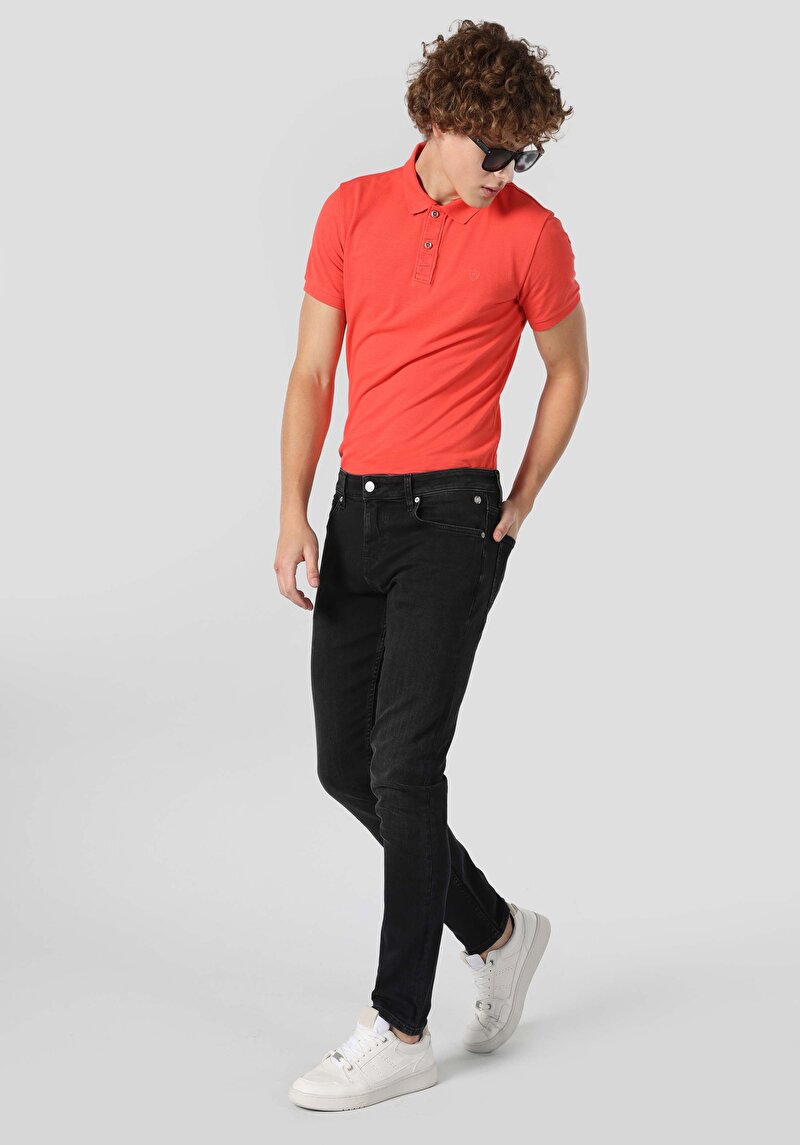 Straight Fit Düşük Bel Düz Paça Erkek Denim Jean Pantolon